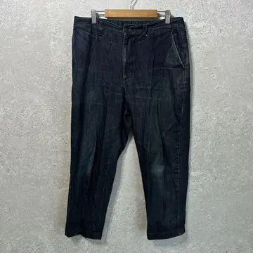 [ GU ] 지유 ( M ) 데님 와이드 테이퍼드 이지 앵클 팬츠*청바지