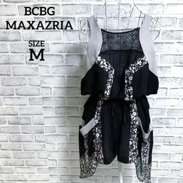 [ BCBG MAXAZRIA ] 실크 숏 기장 꽃무늬 올인원 M