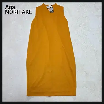 [택 포함 새상품] Aga. x NORITAKE 무릎 기장 원피스 오렌지