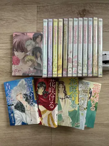 최종 가격 인하 꽃 피는 소년 DVD 전 13권 코믹 5권