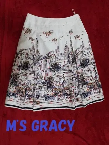 새상품급 M'S GRACY 엠즈 그레이시 플레어 스커트 40 M