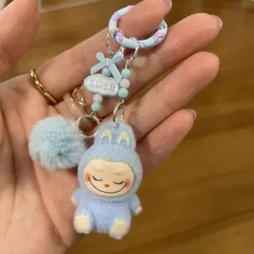 라부부 키링 라부부 Labubu 라이트 블루 인기