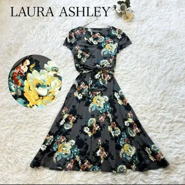 LAURA ASHLEY 로라 애슐리 롱 원피스 그레이 A라인