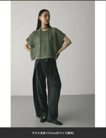 [ 인기 ] 허리 디자인 사이드 랩 팬츠 그레이
