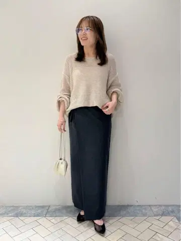 새상품 plage TAB WRAP 스커트 사이즈 36 그레이