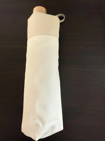 COKAGE+ 3단 접이식 우산 화이트 릴리 베이지