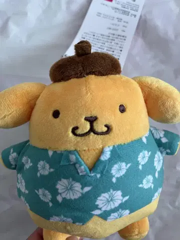폼폼푸딩 봉제 인형 참 키체인 알로하