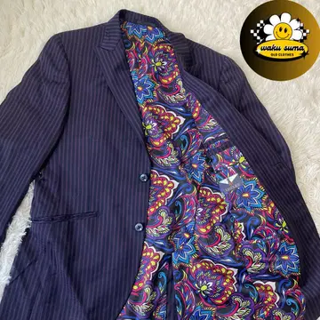 DORMEUIL 도메일 스트라이프 테일러드 자켓 베스트 포함 화려한 안감