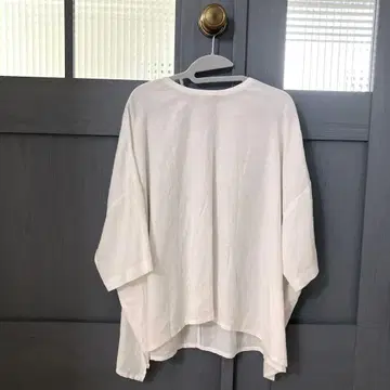 카구레 린넨 반팔 크루넥 풀오버 OFF