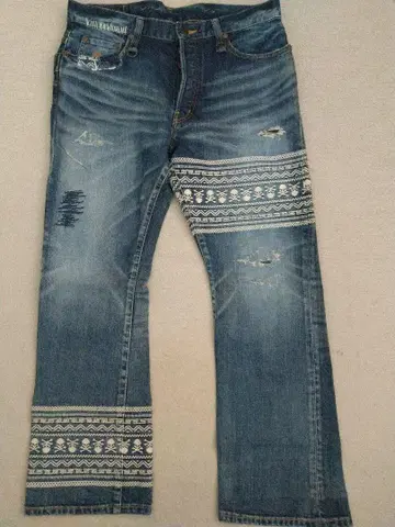 mastermind neworder 스컬 데님 팬츠 청바지