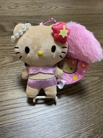 GOGO 갸루 헬로키티 꼬리 달린 마스코트 키링 봉제 인형