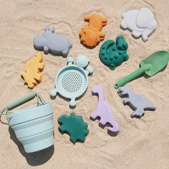 New) ToyToy Silicone Sand Play Toy Set