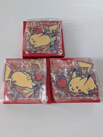 피카츄 다이너 아크릴 키링 3세트