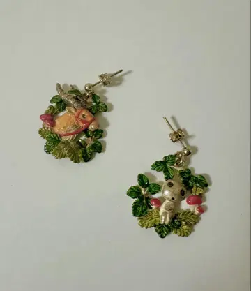 모노노케 히메 파르나토팍 귀걸이 야쿠루와 코다마