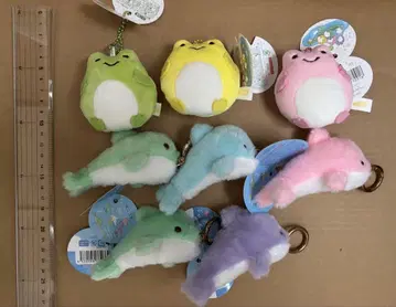개구리와 돌고래 봉제 인형 8세트