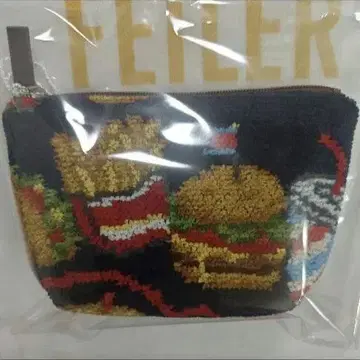 페이러 보트형 파우치 미사용 새상품 버거샵 네이비