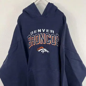 USA 구제 의류 90s NBA broncos 자수 맨투맨 후드티 네이비