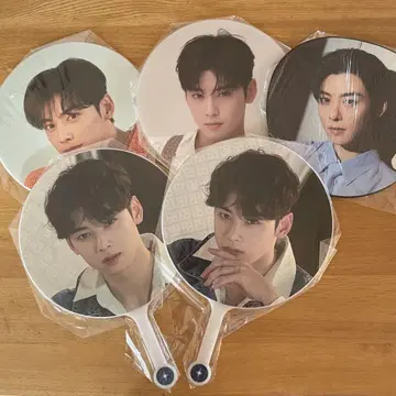 [ 새상품 미사용 ] 차은우 공식 부채 5장 세트