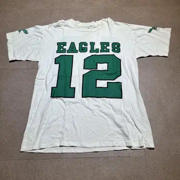 Logo 7 Eagles NFL 반팔 t셔츠 화이트 미식축구 이글스 L