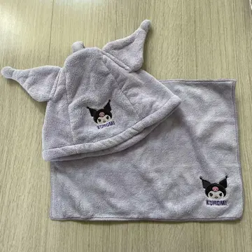 쿠로미 귀 달린 후드 연보라색
