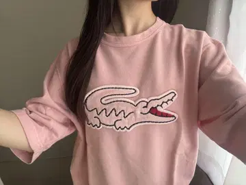 Lacoste T셔츠 파스텔 핑크
