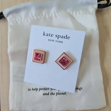 [새상품] kate spade x 스퀘어 귀걸이