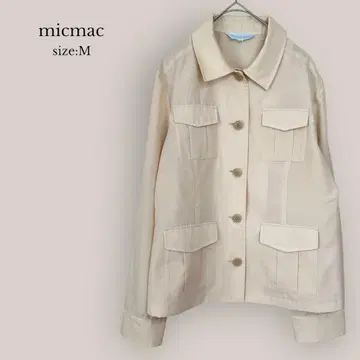 [ micmac ] 자켓 스테인칼라 긴팔 베이지 심플 MUJI