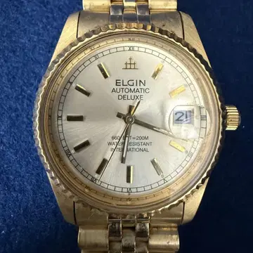 ELGIN 엘진 FK-1007D 자동 와인딩 남성용 손목시계 골드