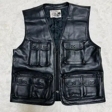 빈티지 가죽 카고 베스트 수납 포켓 랙덤 RUCK DAM