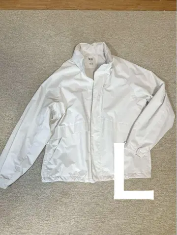 UNIQLO 윈드프루프 스탠드 블루종 아이보리 L