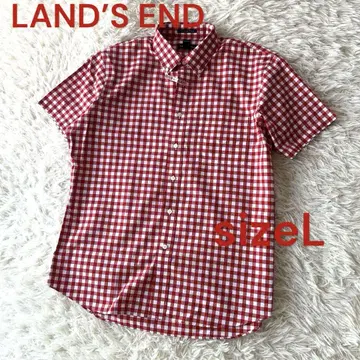 클리닝 완료 새상품급 랜즈엔드 깅엄 체크 셔츠 L
