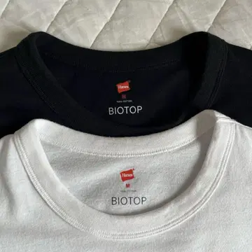 hanes biotop 팩T 사이즈M 2장 세트