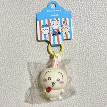 치이카와 MINISO 중국 한정판 폭염의 여름 아이스 먹는 키링 토끼