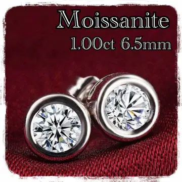 모이사나이트(Moissanite) 싱글 볼 귀걸이