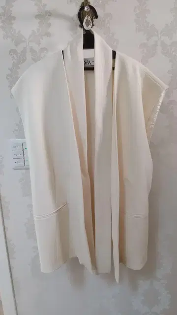 ZARA 벨티드 오버사이즈 베스트 베스트 입원 입학 포멀 M-L