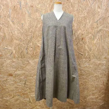 따뜻함 공방 슬리브리스 코튼 원피스