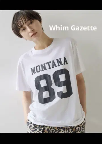 새상품 Whim Gazetto 넘버링 티셔츠