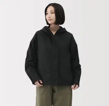 새상품 MUJI 무인양품 발수 UV 컷 포켓터블 후드 자켓 S 네이비