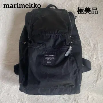 컨디션 최상 마리메꼬 버디 럭색 바디백 나일론 블랙