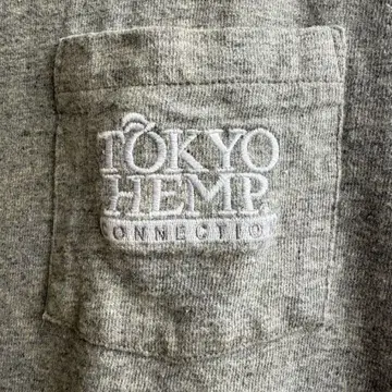TOKYOHEMPCONNECTION HEMP 포켓 롱 TEE 멜란지