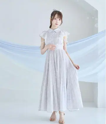 로제 뮤즈 pleats floral print dress 원피스