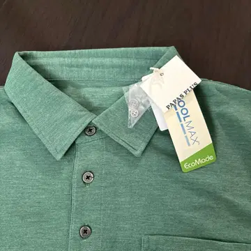 새상품 파파스 피케 셔츠 L 그린