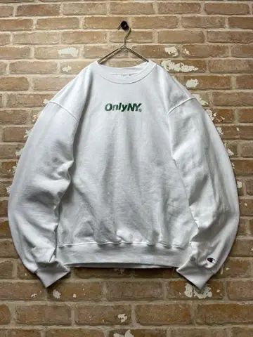 00s champion onlyNY 맨투맨 화이트 온리뉴욕