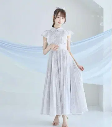 로제뮤즈 pleats floral print dress 원피스
