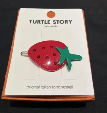 TURTLESTORY 터틀스토리 헤어핀 딸기 미사용 새상품