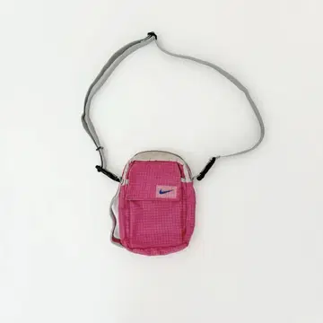 90s NIKE 나이키 숄더백 체크 핑크 미니백