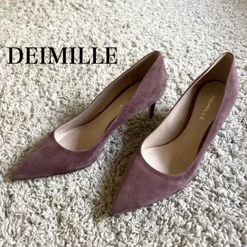 [ 미사용 새상품 ] DEIMILLE 펌프스 스웨이드 퍼플 스틸레토