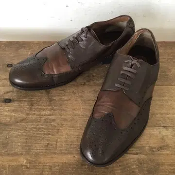 클락스 CLARKS 9/27.5cm/콤비/윙팁