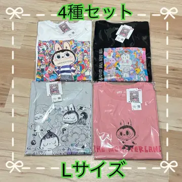 UNIQLO POPMART UT 유니클로 팝마트 러브브 L 사이즈 4개