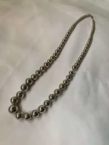 실버 925 볼 체인 목걸이 스털링 실버 빈티지